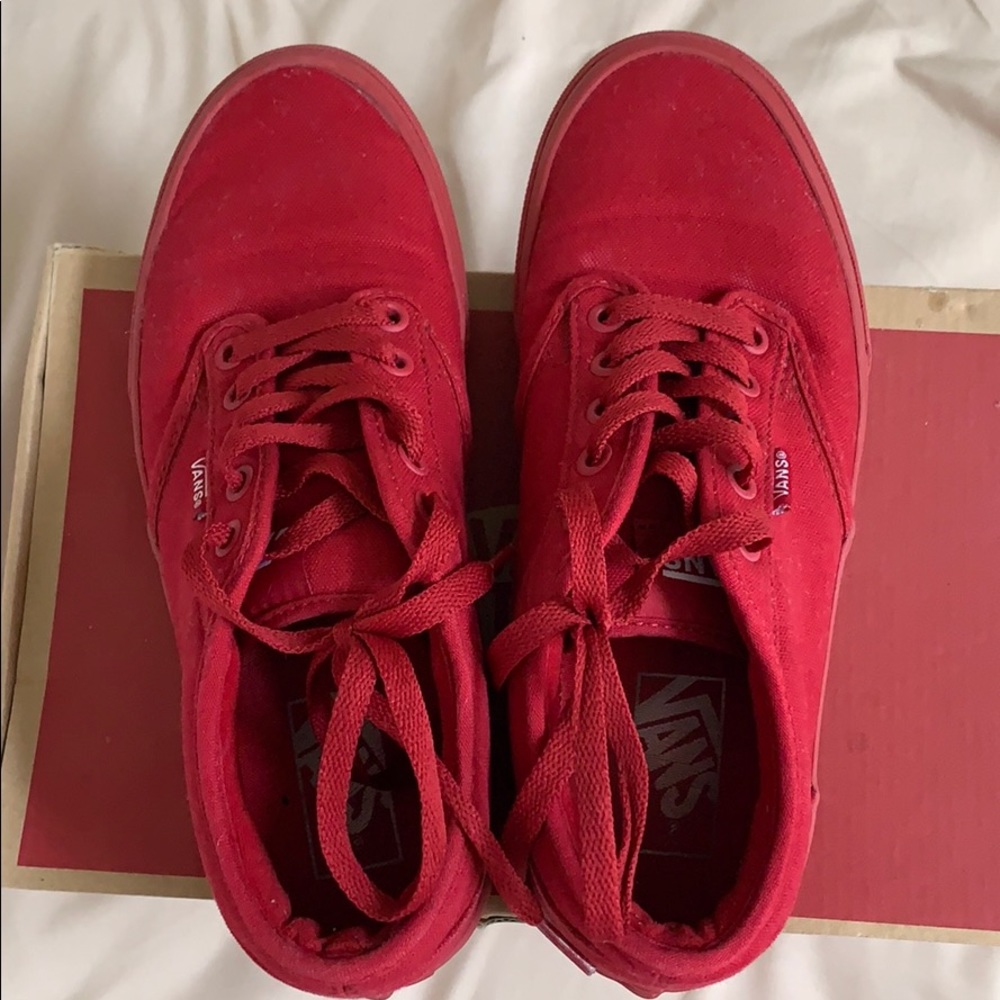 Red Low Vans ❤️